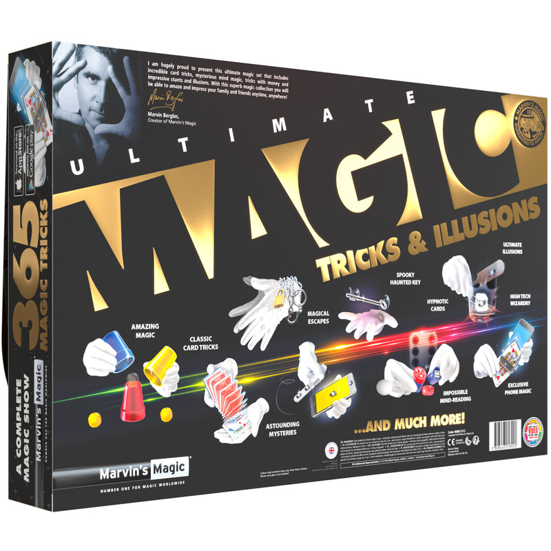 Marvin's Ultimate Magic 365 Tricks & Illusions Set - NEW