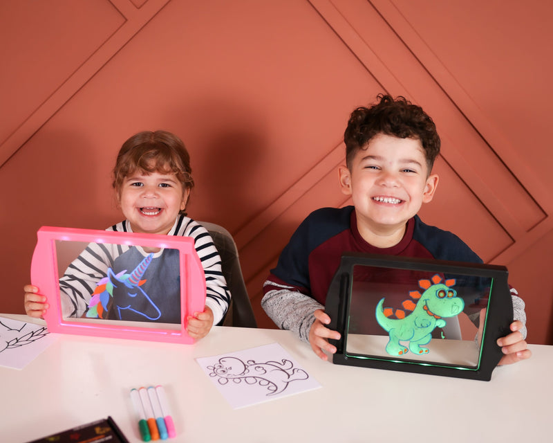Glow Art - The Amazing Neon Effect, Light Up Drawing Board for Kids
